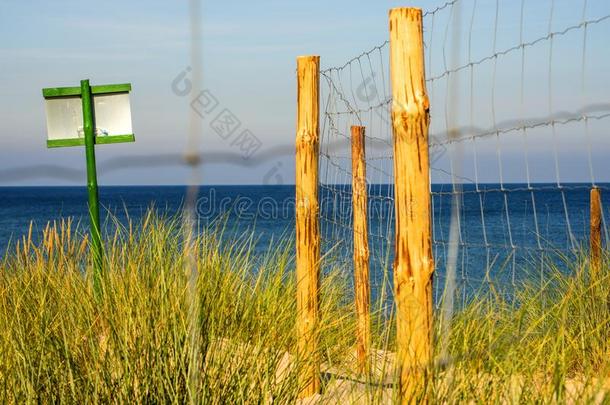 波罗的海的海采用波兰,海滩和海滩草和表