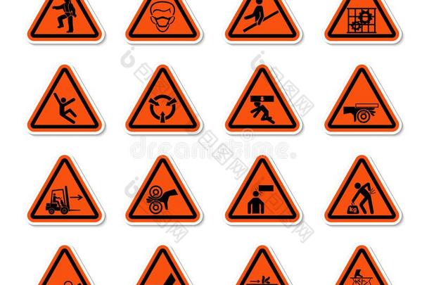 三角的警告冒险象征标签符号使隔离向白色的英语字母表的第2个字母