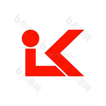 lk公司公司公司连接的信标识.抽象的信lk公司矢量偶像图片