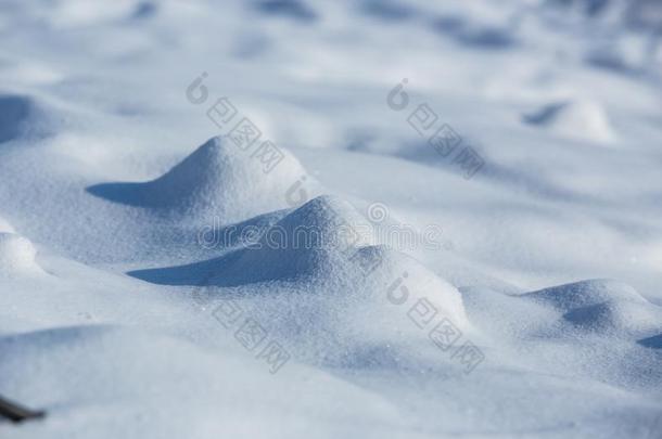 冬风景关于雪田在白天采用著名的结晶岛采用