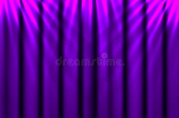 矢量说明.紫色的帘背景和微量关于闲逛