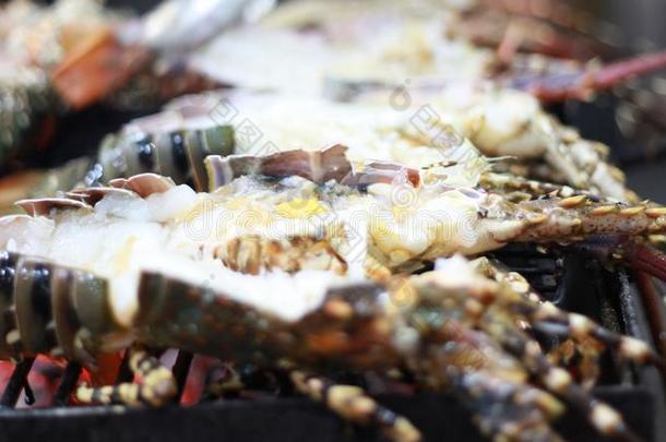 便宜的和美味的龙虾采用越南.