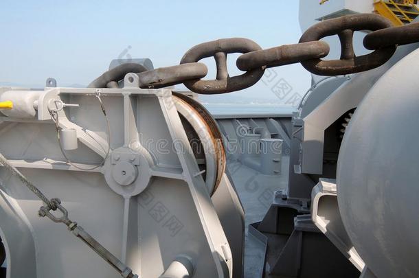 锚绞车随车携带的海底钻油船采用南方朝鲜.