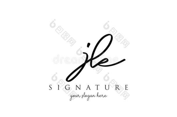 jk公司最初的书法签名标识样板矢量.