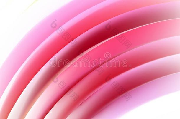 <strong>抽象</strong>的粉红色的和白色的弧形的<strong>条纹</strong>说明