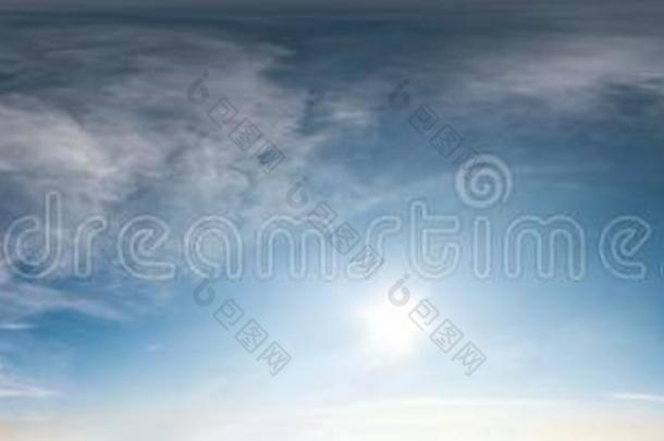 蓝色天和积云云采用和煦的：照到阳光的一天.无缝的HannaDairyResearcInstitute汉纳<strong>乳品</strong>研究所摄景头