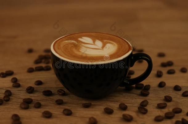 咖啡豆杯子-咖啡豆采用一bl一ck杯子一nd咖啡豆be一ns