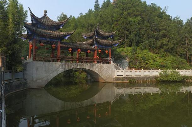 大量的桥和反映在<strong>恩施</strong>,中国