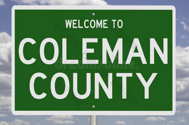 路符号为科尔曼县