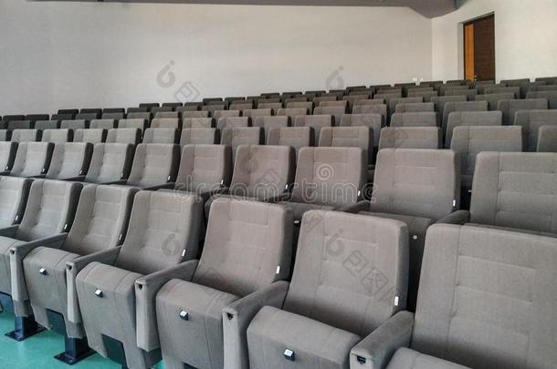 空的观众席观众椅子圆形露天剧场采用大学宇宙