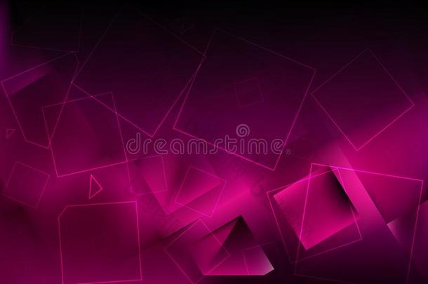 抽象的粉红色的和黑的几何学的正<strong>方形背景</strong>