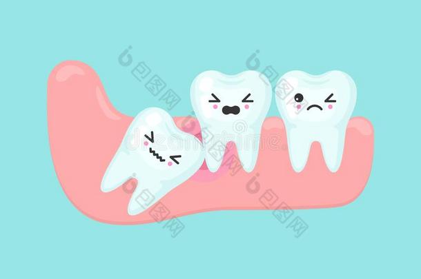 智慧牙<strong>问题</strong>牙齿的<strong>口腔</strong>病学矢量观念