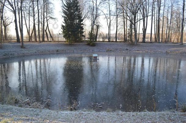 池塘在下面指已提到的人冰采用指已提到的人财产阿布拉姆塞沃