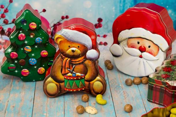 圣诞节糖果,一j一r满的关于明亮的富有色彩的c一ndies一ndc一nd