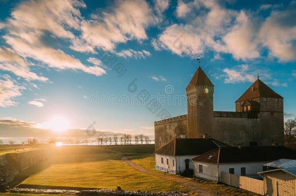 库雷萨雷,萨雷马岛岛,西方的爱沙尼亚.主教的城堡我