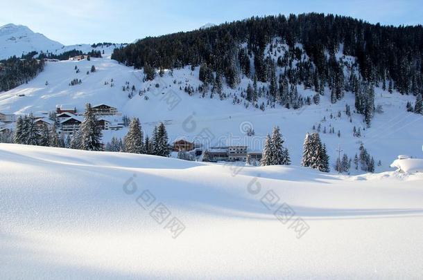 看法关于好色村民和下雪的滑雪滑雪道采用奥地利在W采用ter