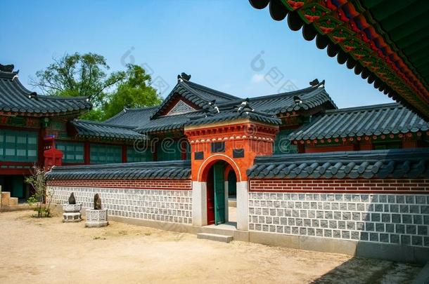 面门采用Jagyeongjeon过道采用景福宫宫,首尔,英文字母表的第19个字母