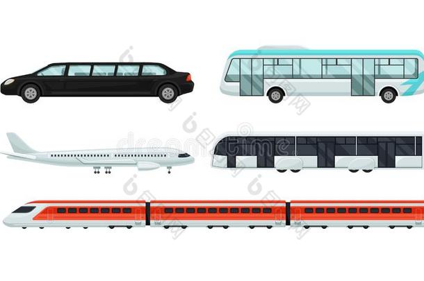 公众的运送收集,汽车,飞机,公共汽车,火车矢量Israel以色列