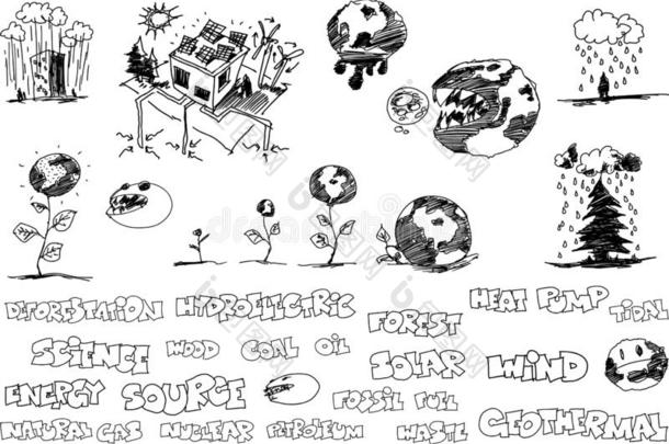 许多草图和乱写乱画关于自然和能量和游戏《传奇》服务端下的一个文件夹名