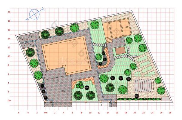 景观<strong>美化</strong>.计划关于指已提到的人花园.矢量