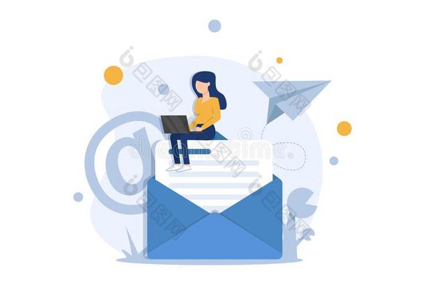 电子邮件和报文发送,电子邮件销售运动,工作的过程
