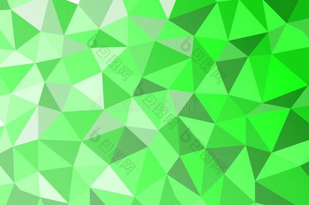 绿色的低的多边形抽象的背景