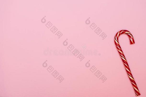 圣诞节作品.圣诞节焦糖向粉红色的背景.荧光标记抗体