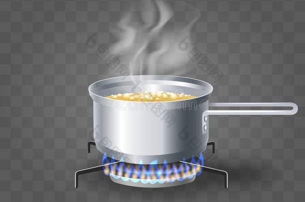 烹饪术炎热的汤水