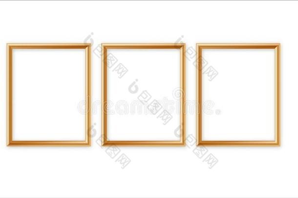 空白的照片框架向指已提到的人墙.设计为现代的内部矢量