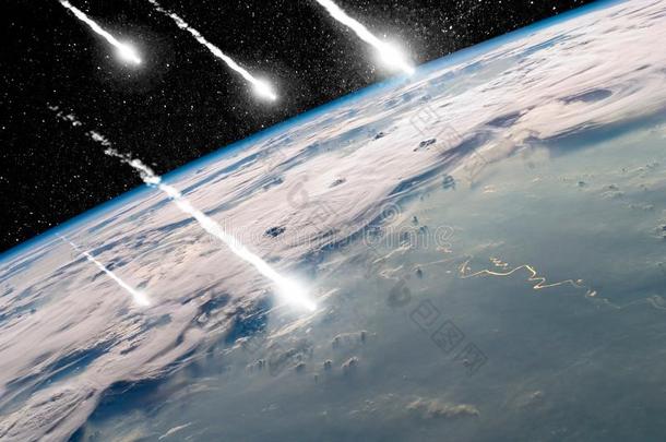 未来的看法关于小行星在近处向碰撞地球