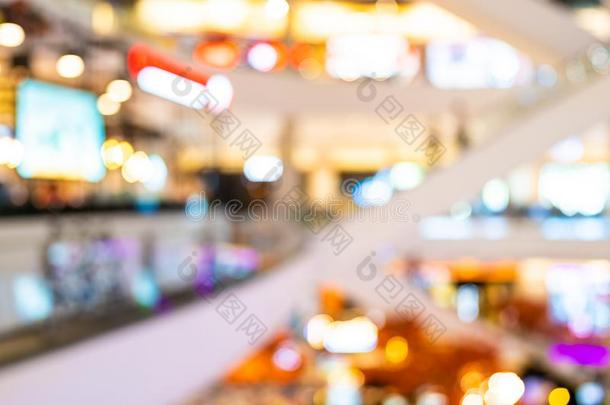 抽象的污迹和分散注意力购物购物中心关于部门商店采用