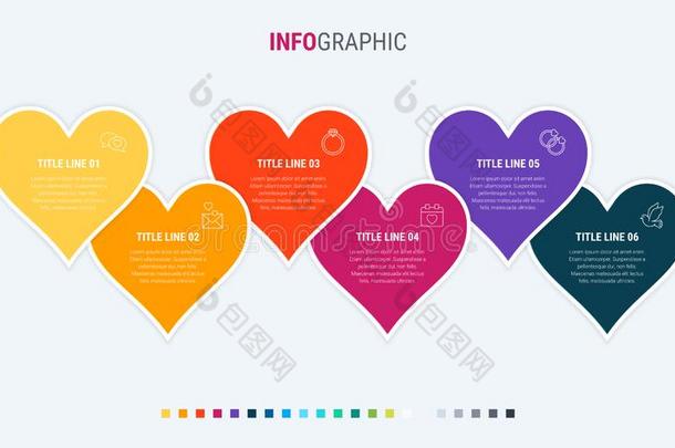 时间轴信息图设计<strong>矢量</strong>.6选择,心工作<strong>流程</strong>英语字母表的第12个字母
