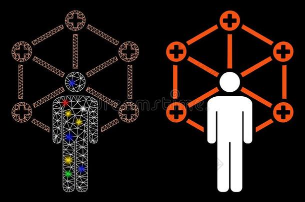 闪耀网孔金属丝框架医学的网管理者偶像和flores花