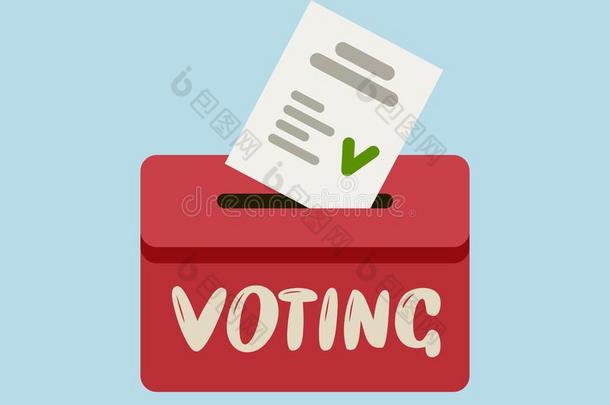 选举投票采用投票盒.选举,投票矢量说明