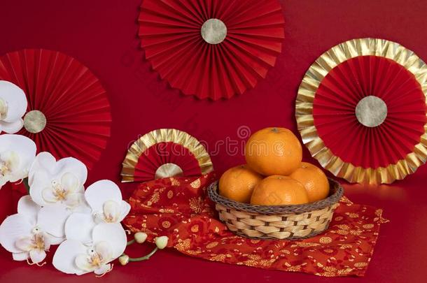 运气好的中国人新的年庆祝和桔子红色的昂ductassuranceoperations<strong>产品保证</strong>有效期钱
