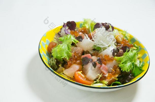 海产食品沙拉方式-日本人海产食品