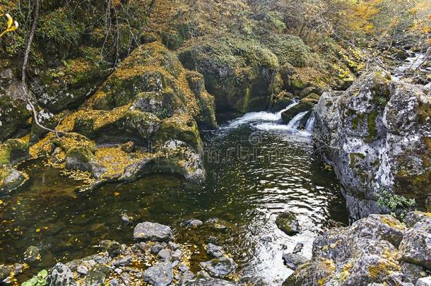 结构economy经济小路在德温绰号河山峡,罗多彼山脉山