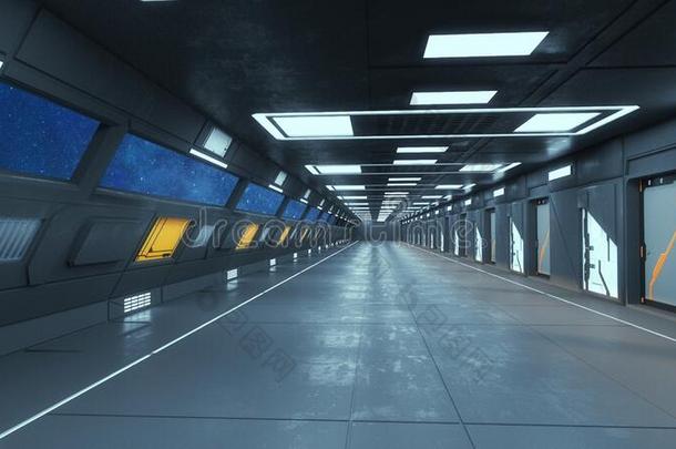 未来的宇宙<strong>飞船科幻</strong>小说走廊建筑学