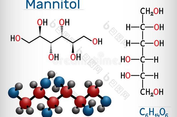 <strong>甘露</strong>醇,食糖乙醇,一山梨醇异构体分子.它是（be的三单形式用过的