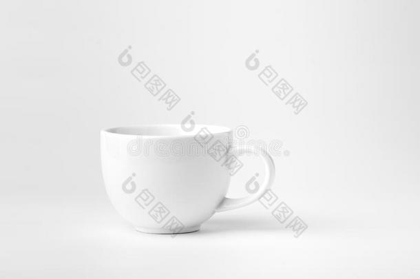 咖啡豆杯子向白色的背景