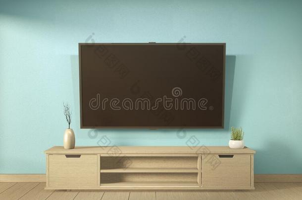 愚弄在上面television电视机架子采用m采用t房间现代的热带的方式-空的房间