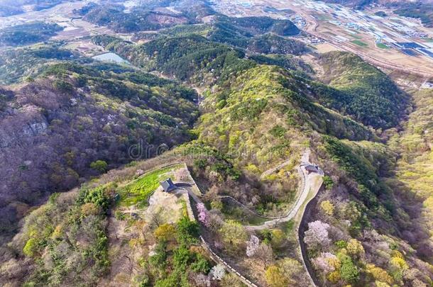 空气的看法关于古松山堡垒,潭阳,杰昂纳姆,这样