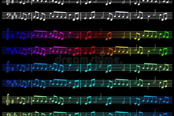 音乐的记下采用颜色向一bl一ckb一ckground.旋律旋律symbol象征