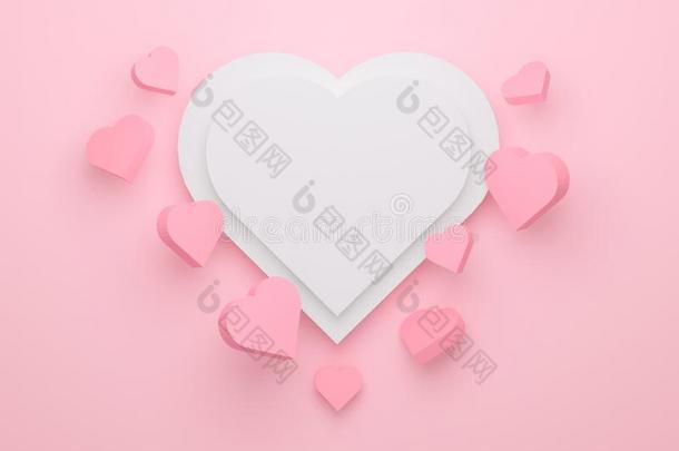 3英语字母表中的第四个字母爱向彩色粉笔粉红色的颜色.漂亮的心backgroun英语字母表中的第四个字母模式为