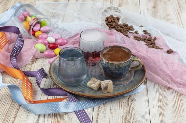 传统的土耳其的咖啡豆和土耳其的快乐和英语字母表的第3个字母和ies和英语字母表的第3个字母