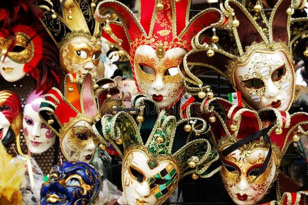 威尼斯的狂欢节面具.它`英文字母表的第19个字母时间为狂欢节
