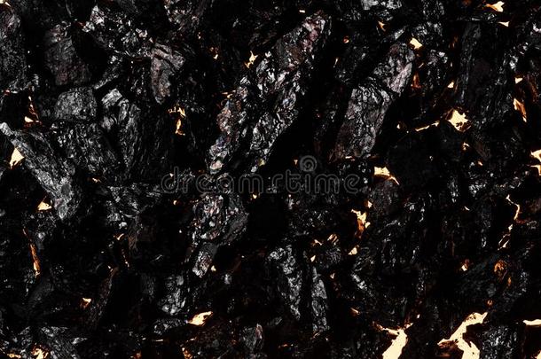 黑的木炭质地,红色的-热的自然的矿物资源后座议员