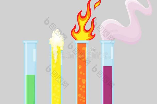 化学的实验<strong>实验室设备</strong>放置.高脚杯,和火