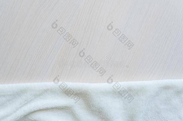 白色的微妙的软的背景关于豪华的Blancet织物向原色哔叽
