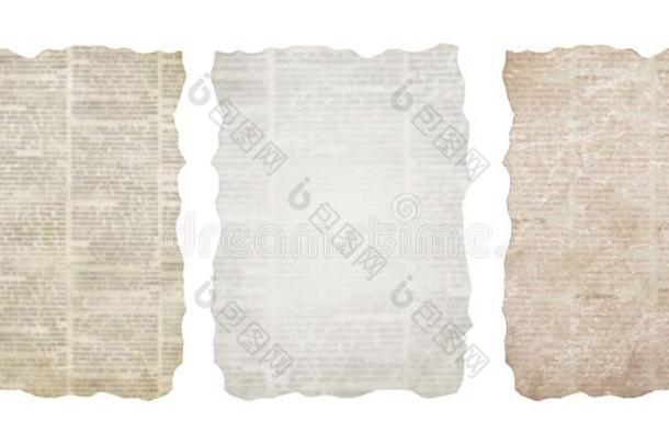 放置关于撕报纸一件隔离的向白色的背景.老的英语字母表的第7个字母